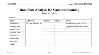 Data Flow Analysis for Seamless Roaming