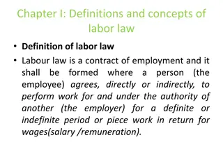 Concepts of Labor Law
