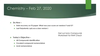 Chemistry Compound Nomenclature and Identification Challenges
