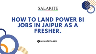 How to Land Power BI Jobs in Jaipur as a Fresher