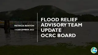 Flood Relief Advisory Team Update - 2022 Overview