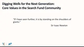 Unveiling Core Values: The Foundation of Search Fund Community
