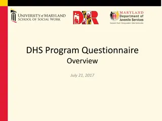 Comprehensive DHS Program Questionnaire Overview
