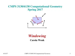 Computational Geometry Techniques in Windowing and Interval Trees