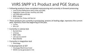 VIIRS Product & PGE Status Update