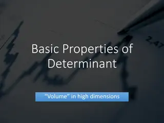 Understanding Determinants and Their Properties