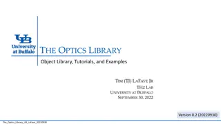 Optics Library Tutorials and Examples