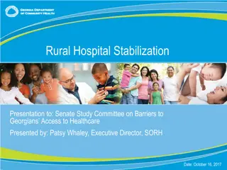 Rural Hospital Stabilization Program Overview