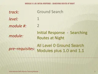 Night Route Searching Techniques