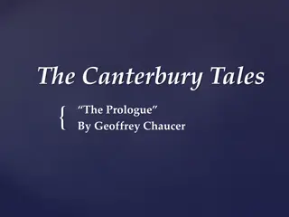 Personal Prologue Imitating Chaucer's Style