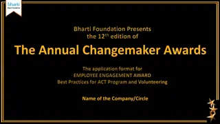 Annual Changemaker Awards Employee Engagement Category