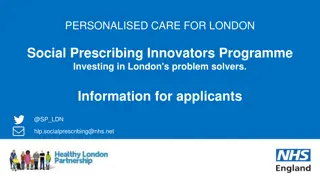 Innovators Programme for London's Social Prescribing