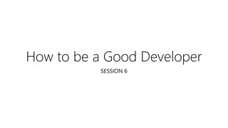 Developer Best Practices & Patterns