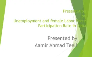 Unemployment and Female Labor Force Participation in India