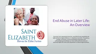 Understanding Elder Abuse in Later Life