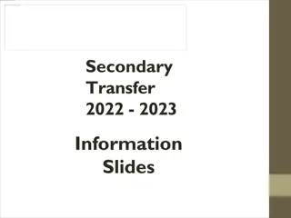 Essential Information for Secondary School Transfer 2022-2023