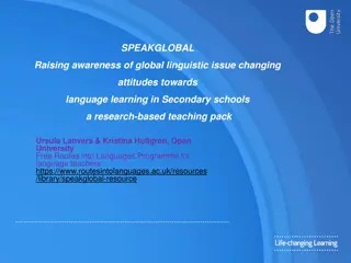 Attitudes Towards Language Learning in UK Secondary Schools