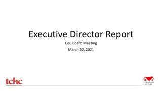 March Board Meeting Report Highlights