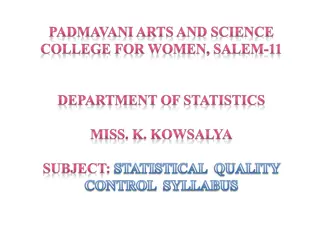 Statistical Quality Control Concepts