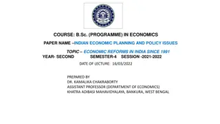 Indian Economic Reforms Since 1991: Overview