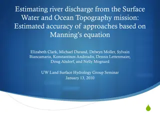 Discharge Estimation Using Manning's Equation