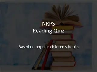 Popular Children's Books Reading Quiz
