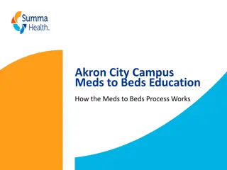 Understanding Meds to Beds Process in Akron City Campus
