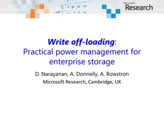 Practical Power Management for Enterprise Storage