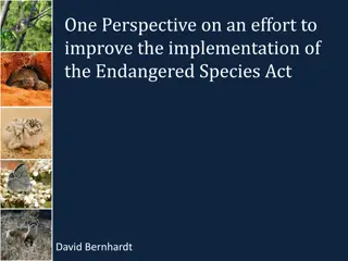 Perspective on Improving Endangered Species Act Implementation