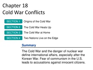 Origins of the Cold War: Tension, Conflicts, and Containment
