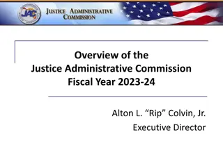 Overview of Justice Administrative Commission Fiscal Year 2023-24