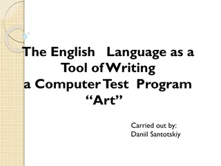 English Language in Computer Programming