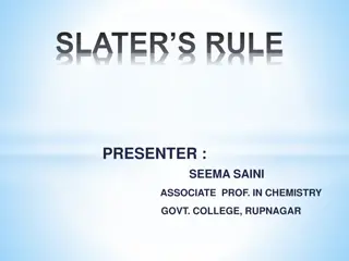 Understanding Slater's Rules for Effective Nuclear Charge Calculation