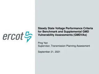 Voltage Performance Criteria & Next Steps