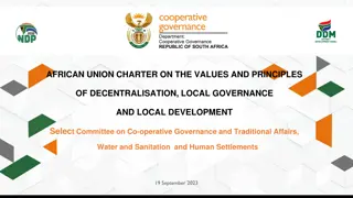 African Union Charter on Decentralisation and Local Governance Summary
