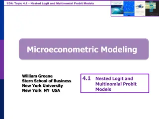 Nested Logit and Multinomial Probit Models Overview