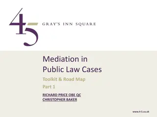 Unlocking Potential: Mediation in Public Law Cases