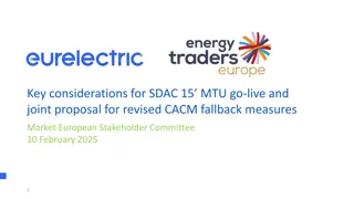 SDAC 15 MTU Go-Live and Revised CACM Fallback Measures Proposal