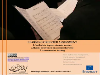 Enhancing Student Learning Through Feedback and Involvement in Assessment