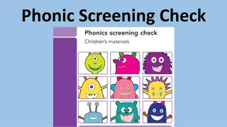 Phonics Screening Check Information