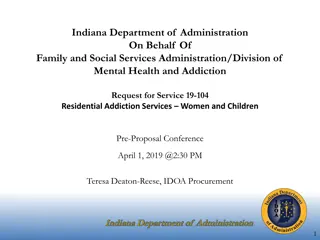 Residential Addiction Services RFP Information