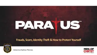 Protect Yourself from Frauds, Scams, and Identity Theft