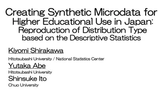 Creating Synthetic Microdata for Higher Education in Japan