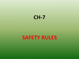 Safety Rules and First Aid Guidelines