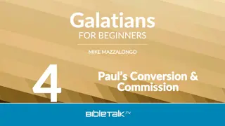 Paul's Conversion and Commission in Galatians