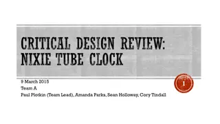Nixie Tube Clock Critical Design Review