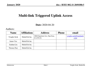 IEEE 802.11-20/0188r3 Multi-link Uplink Access