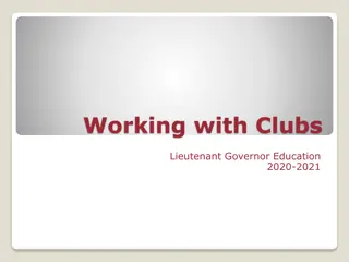Lt. Governor Education and Club Leadership 2020-2021