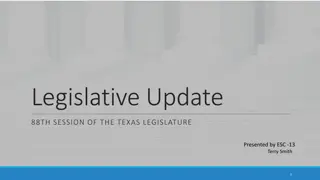 Texas Legislature 88th Session Update Highlights
