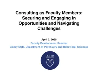 Faculty Development Seminar - Securing Consulting Opportunities and Navigating Challenges